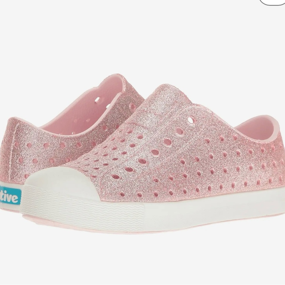 Native Pink Glitter Sparkle Shoes